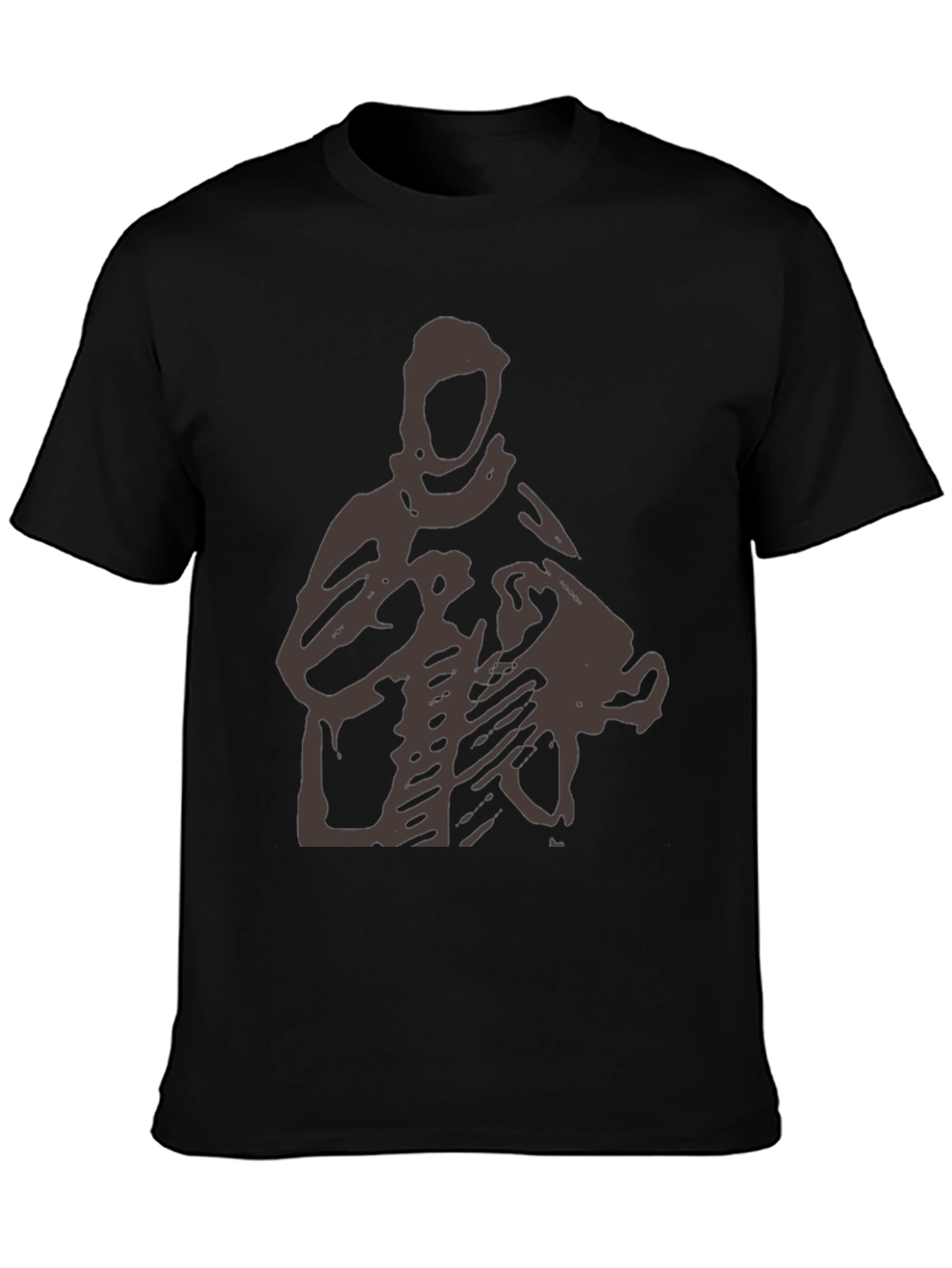 Graphic T-Shirt - Abstract Figure Print - Casual Wear