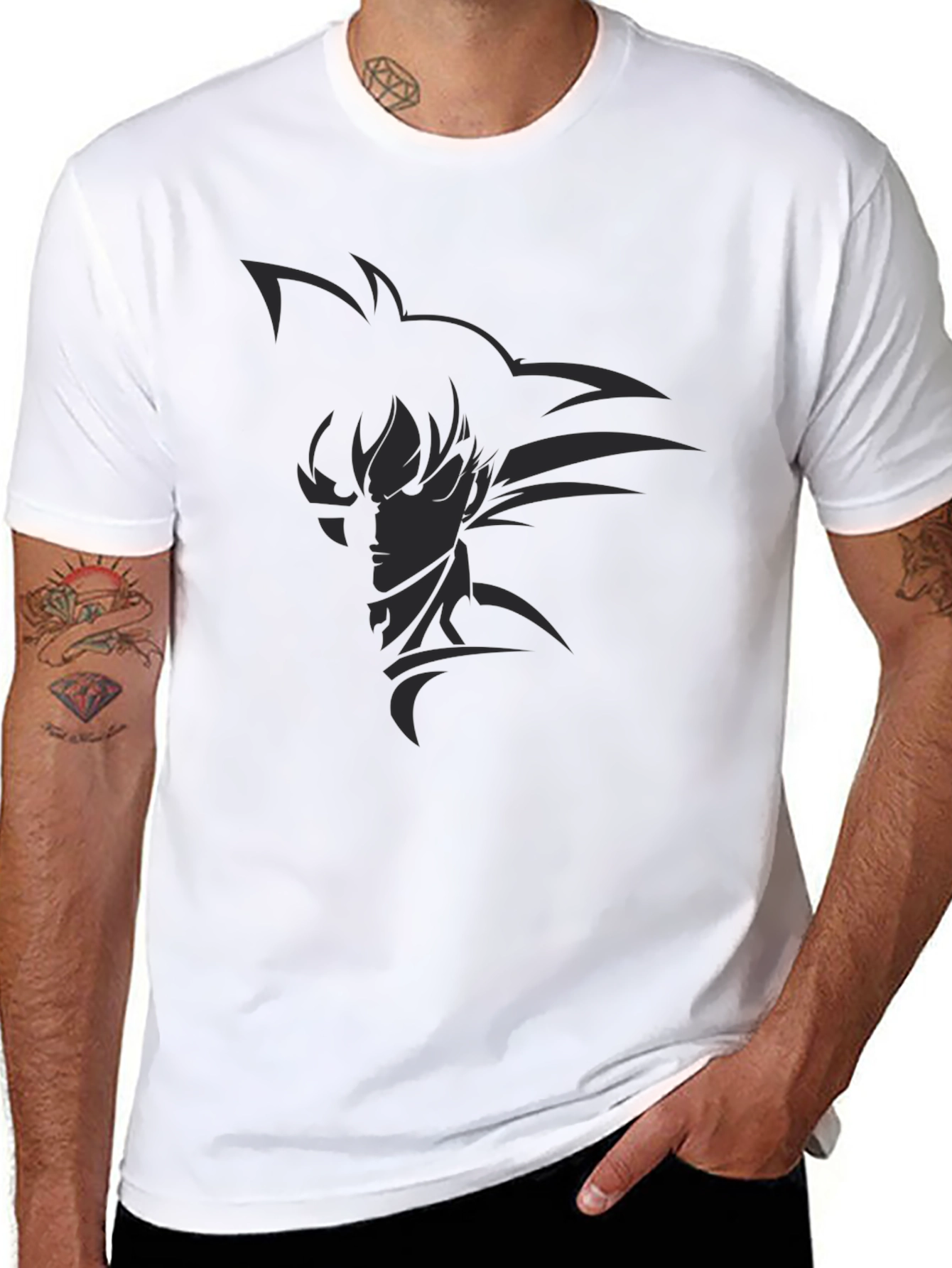 Goku Silhouette Black Tee - Dragon Ball Z Inspired