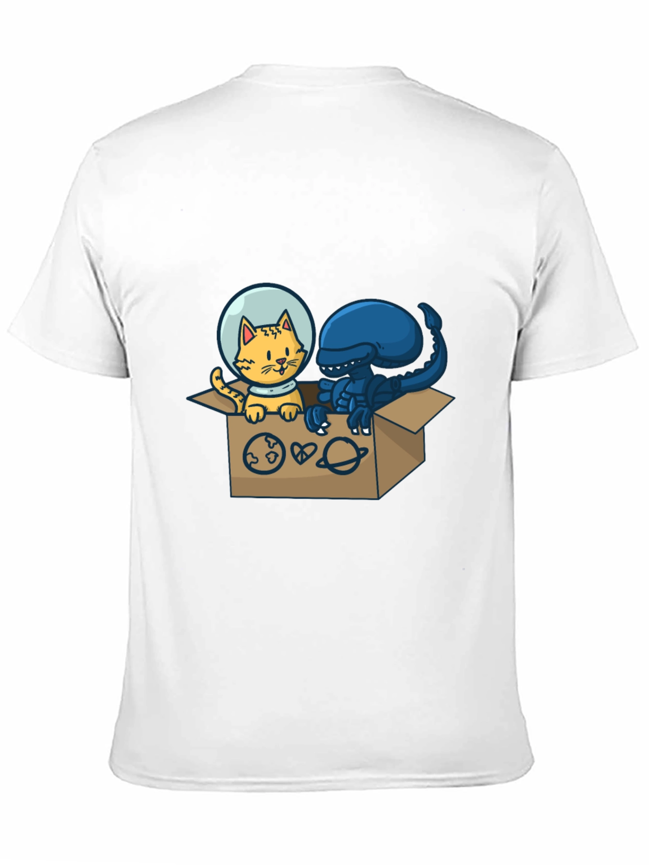 Cosmic Critters T-Shirt: Cat & Alien in Space!