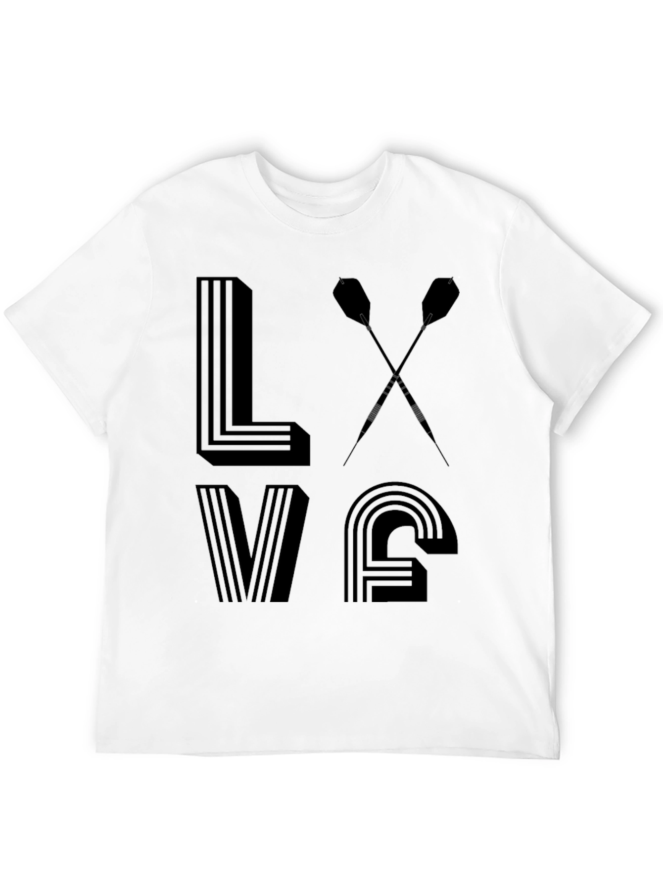 Love Darts T-Shirt - Unique Dart Player Gift