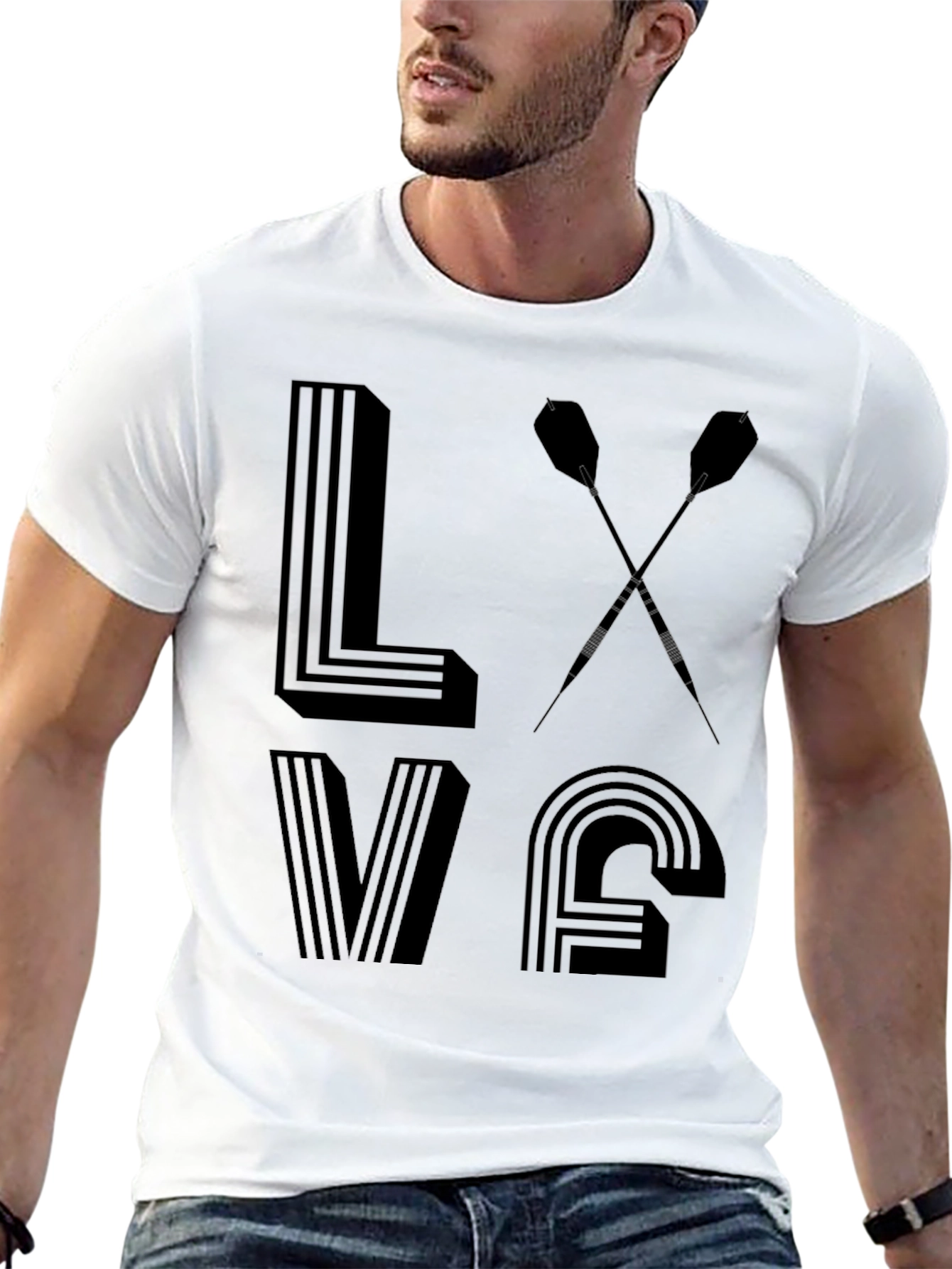 Love Darts T-Shirt - Unique Dart Player Gift