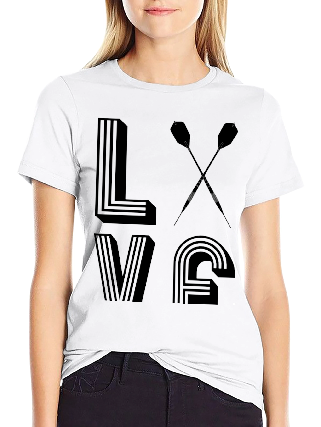 Love Darts T-Shirt - Unique Dart Player Gift