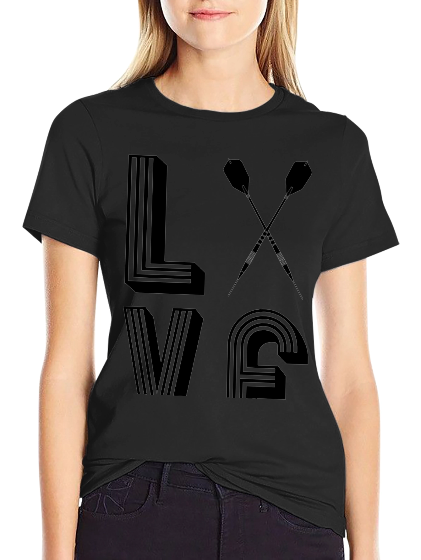Love Darts T-Shirt - Unique Dart Player Gift