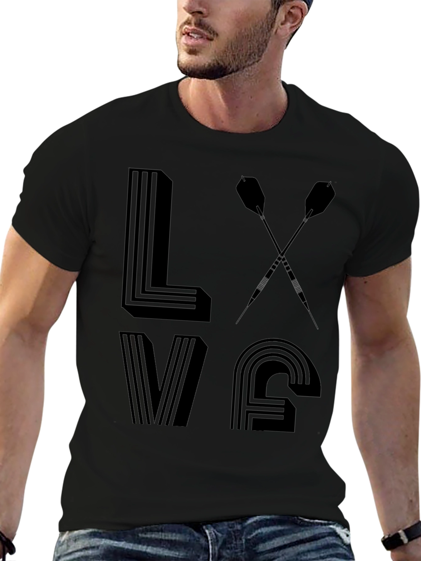 Love Darts T-Shirt - Unique Dart Player Gift