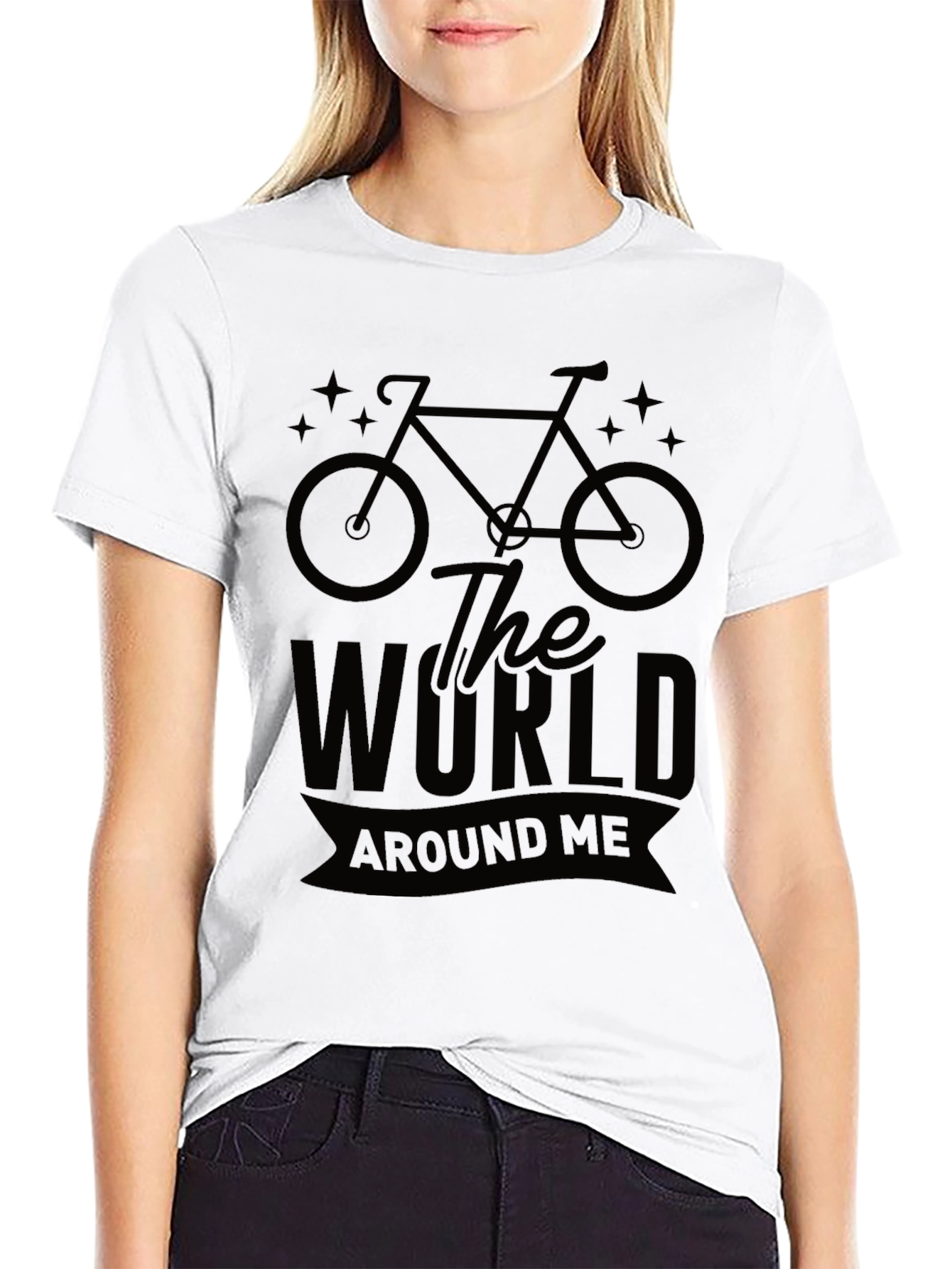 The World Around Me Black Graphic T-Shirt