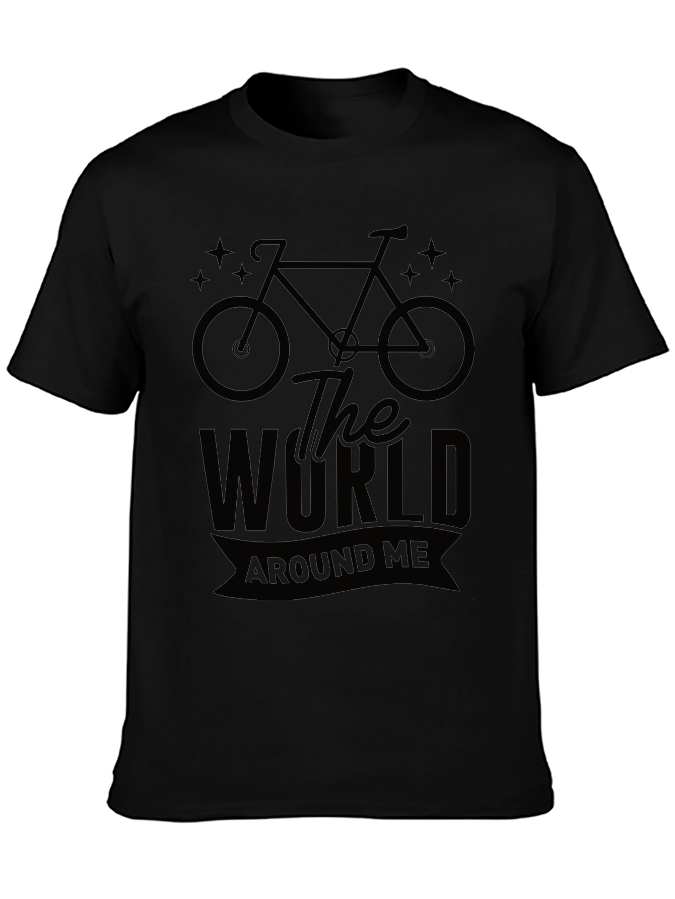 The World Around Me Black Graphic T-Shirt