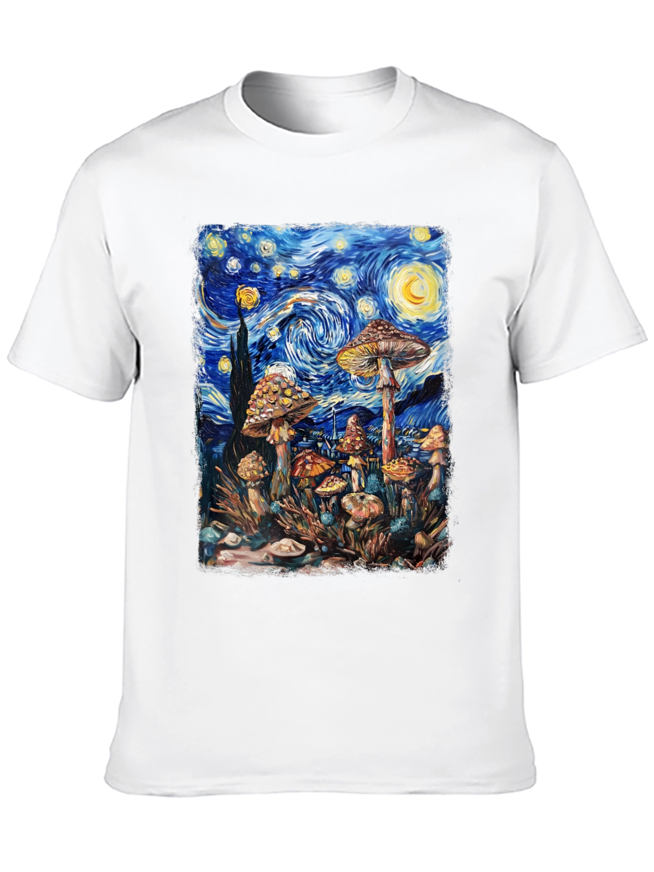 Starry Night Mushroom Tee