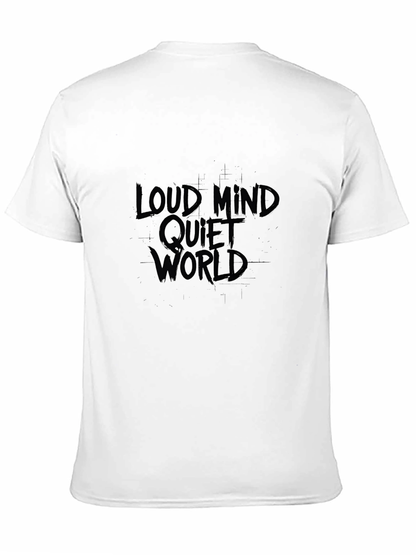 Loud Mind Quiet World Black Graphic Tee