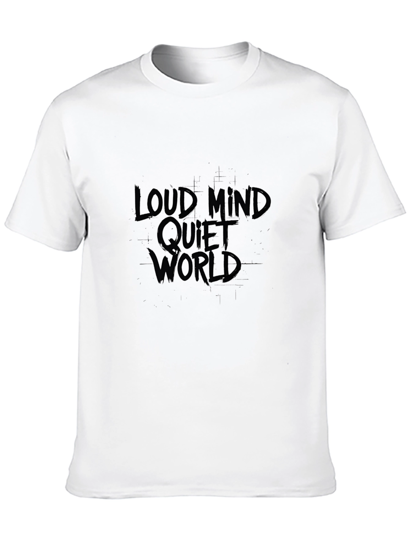 Loud Mind Quiet World Black Graphic Tee