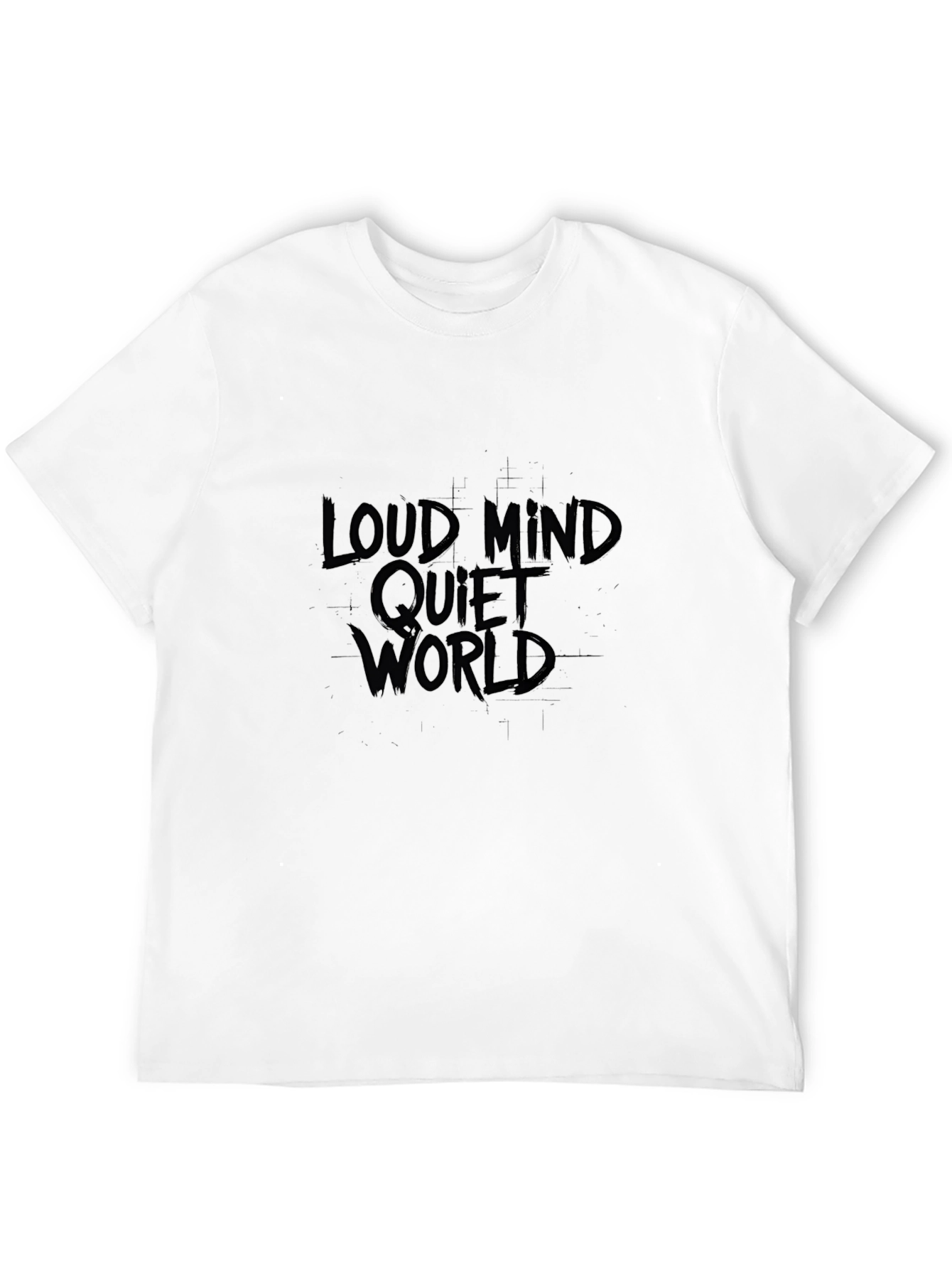 Loud Mind Quiet World Black Graphic Tee
