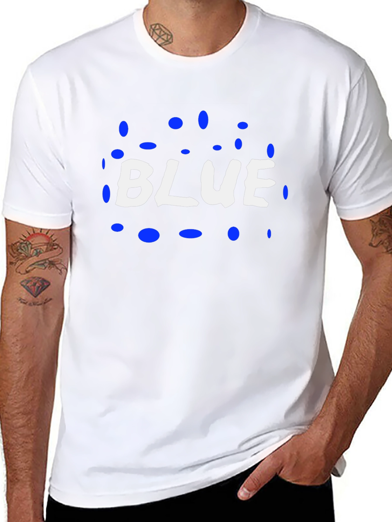 Blue Polka Dot T-Shirt