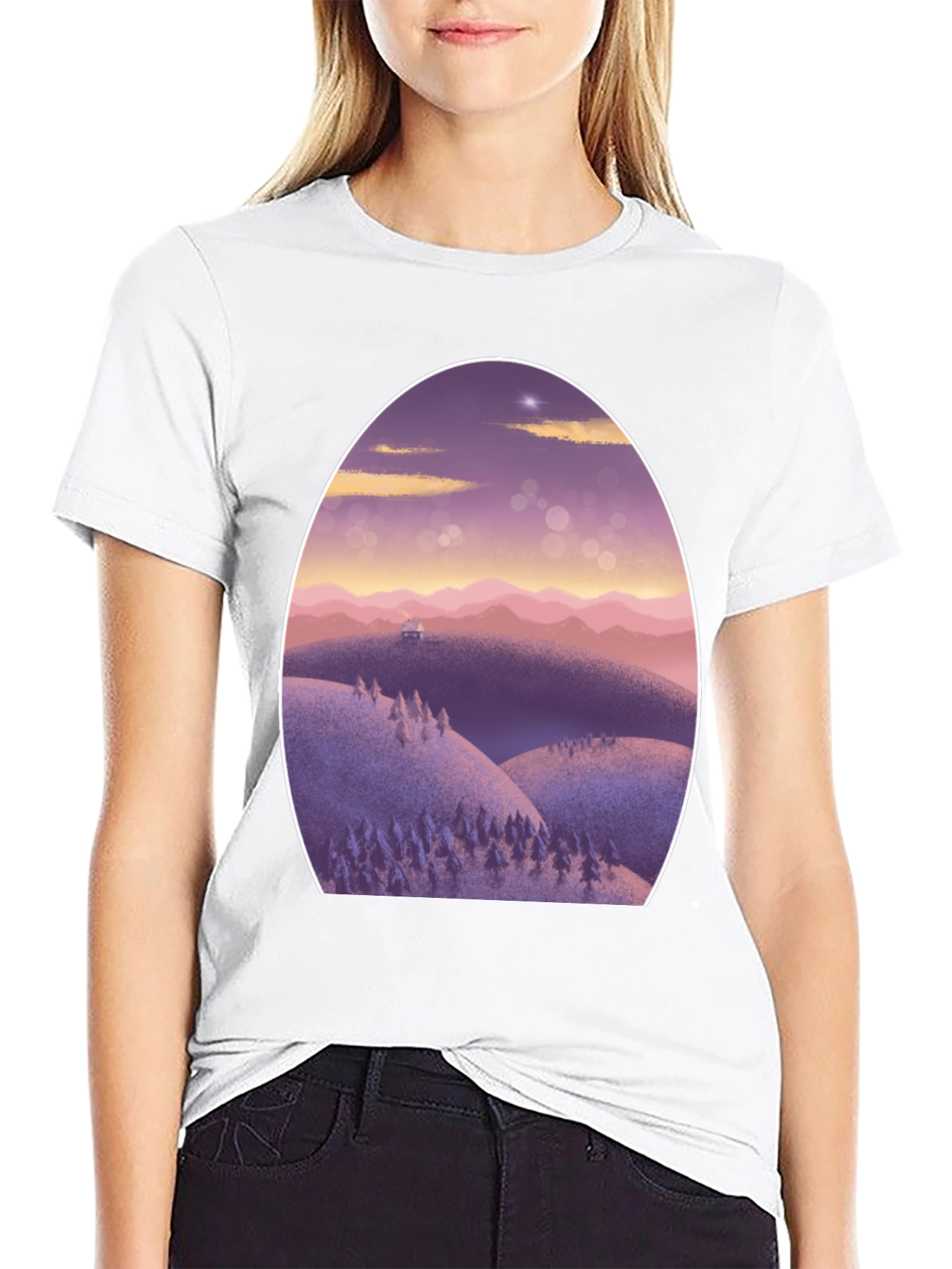 Artistic Landscape Graphic Tee