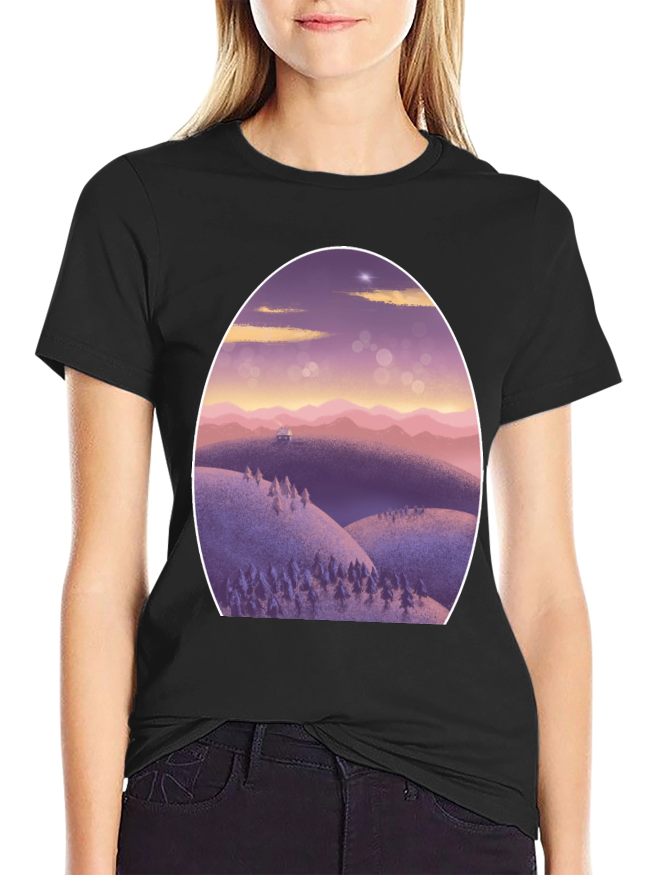 Artistic Landscape Graphic Tee