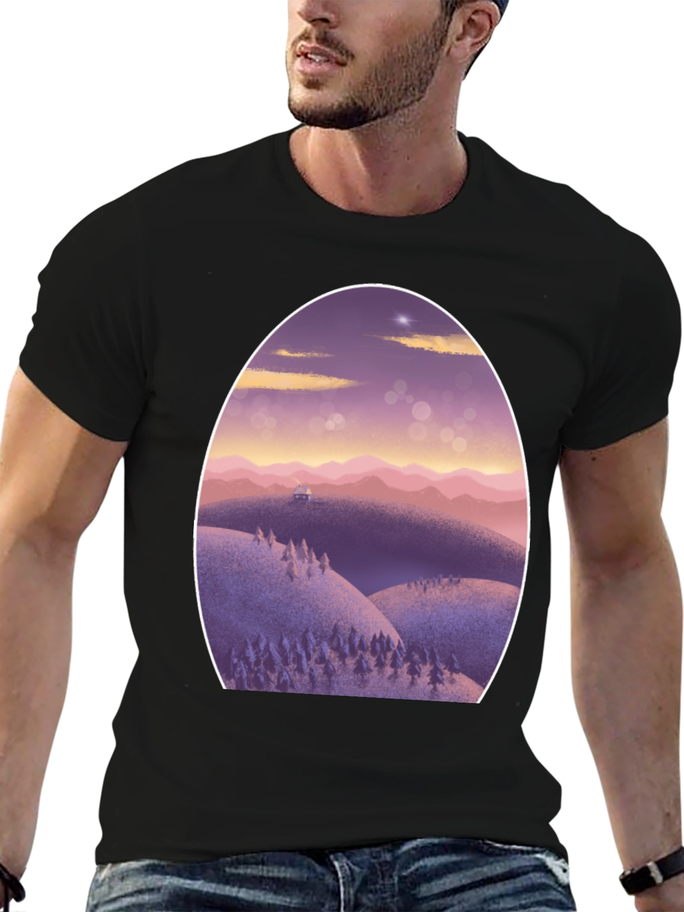 Artistic Landscape Graphic Tee