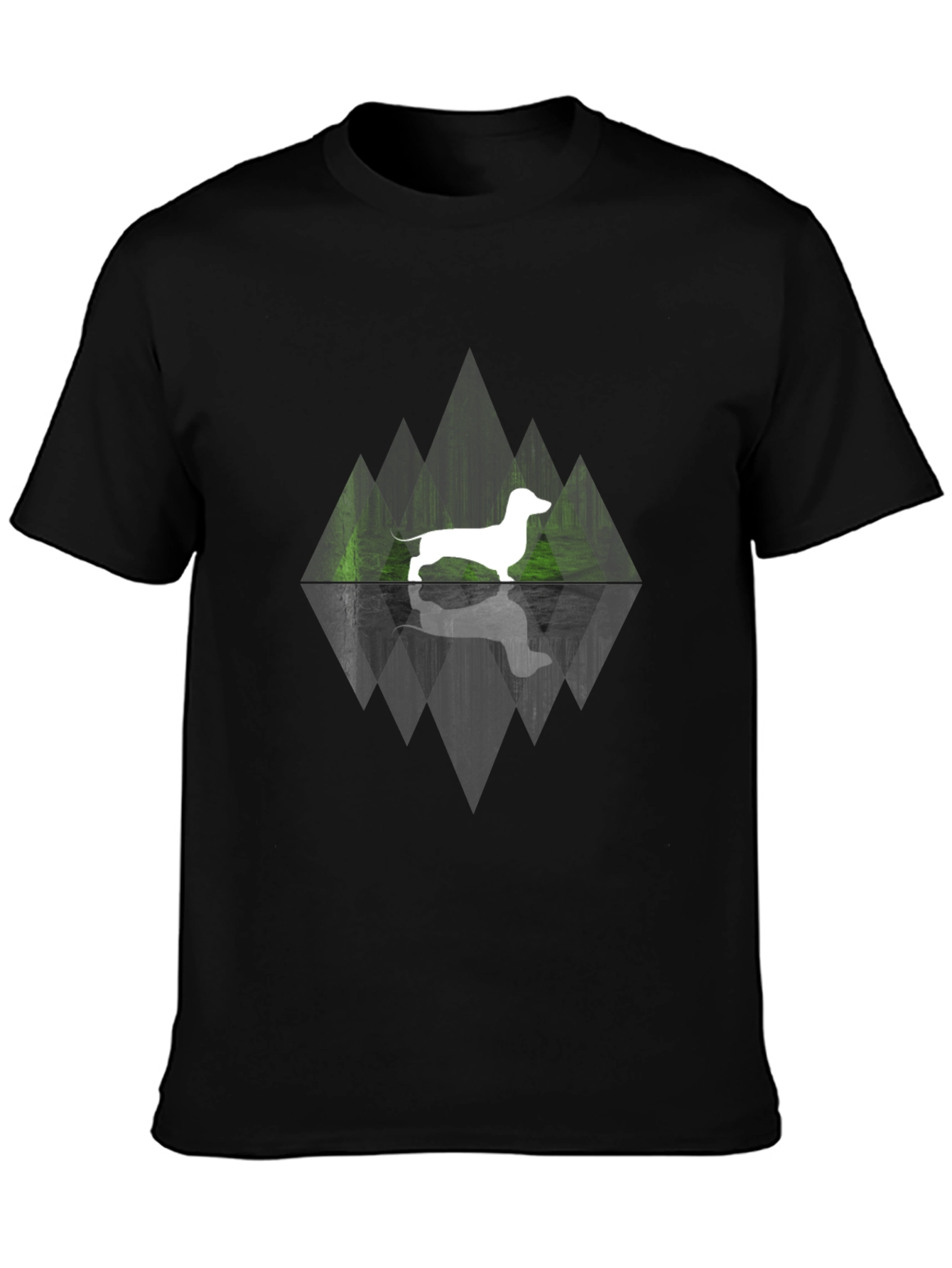 Dachshund Reflection Graphic Tee
