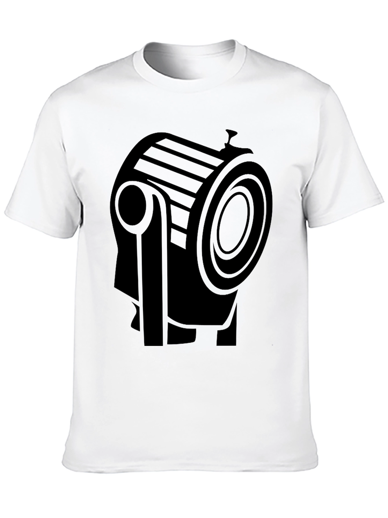 Spotlight Graphic Tee - Sleek Black T-Shirt
