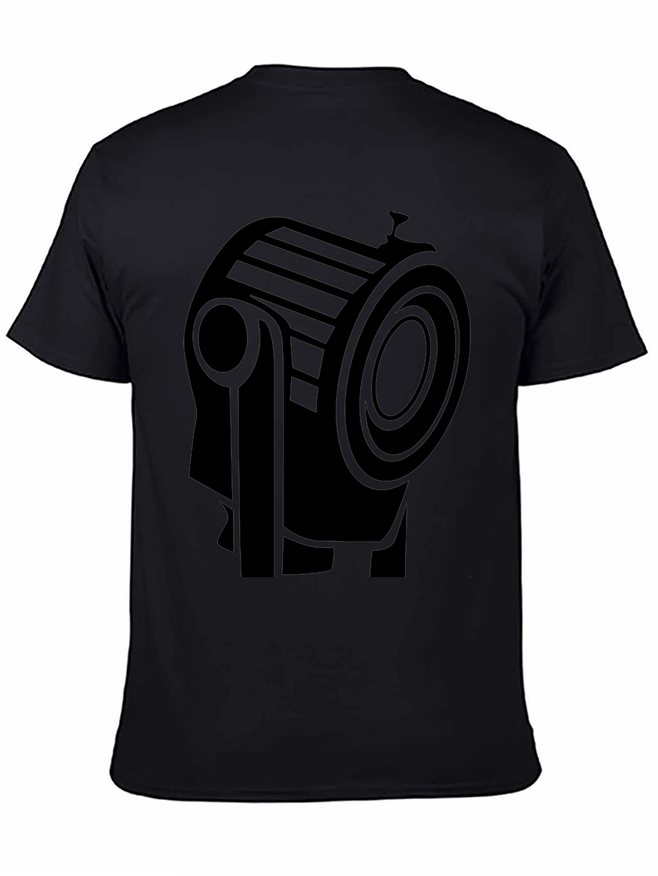 Spotlight Graphic Tee - Sleek Black T-Shirt
