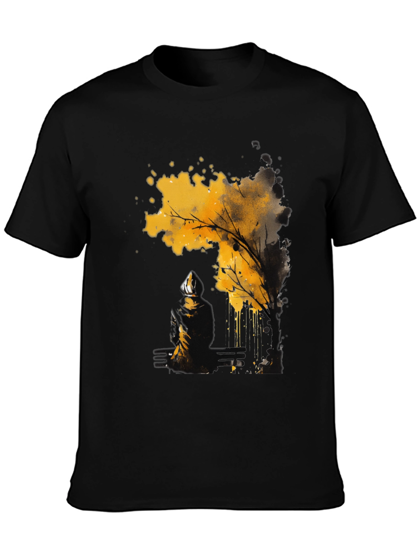 Abstract Tree Graphic Tee - Modern Art Shirt