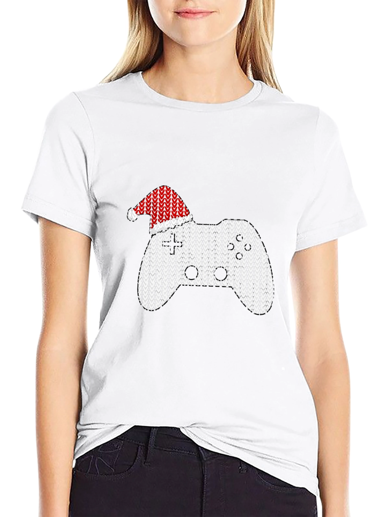 Gamer Christmas Controller Graphic Tee