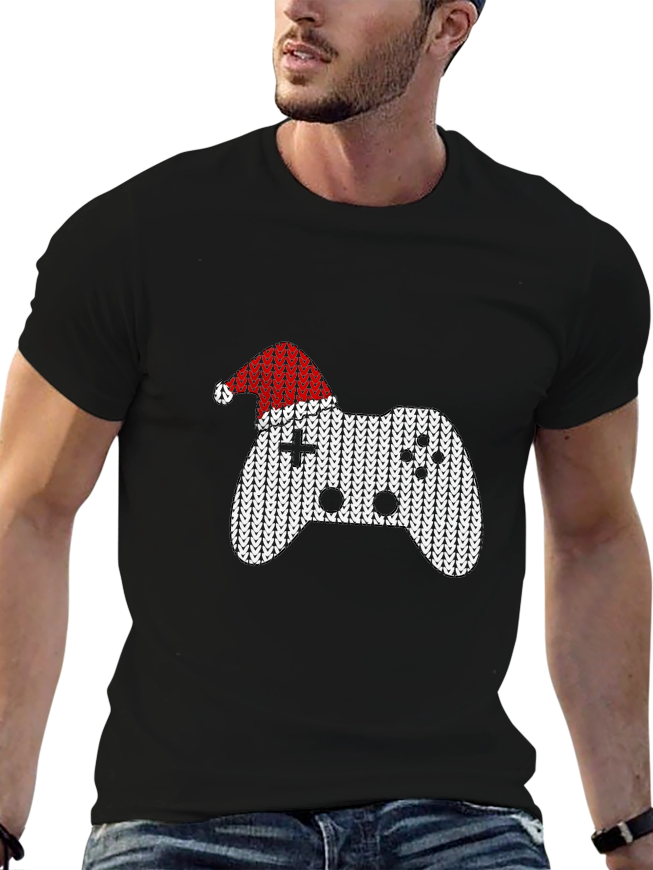 Gamer Christmas Controller Graphic Tee