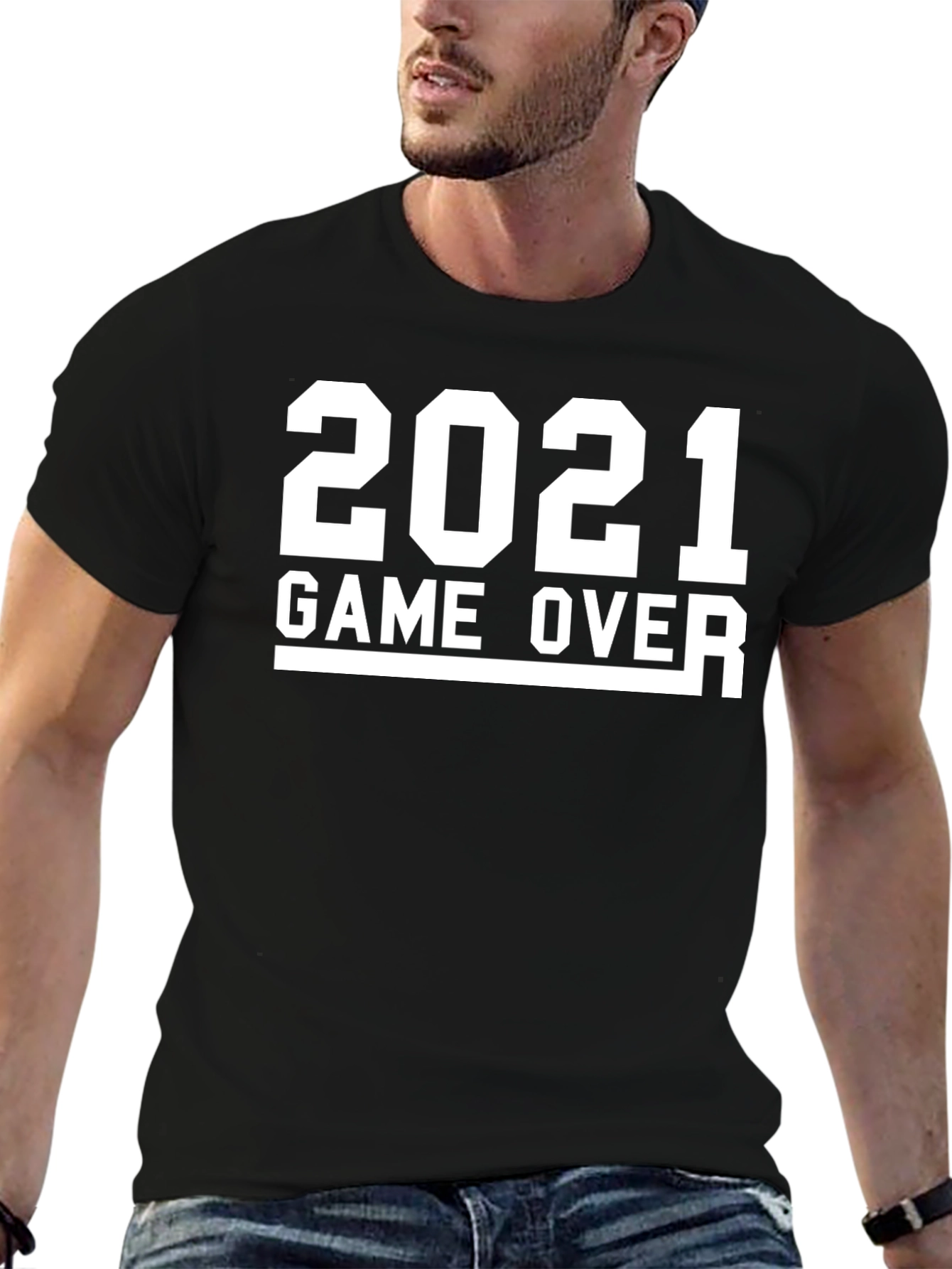 2021 Game Over Black T-Shirt