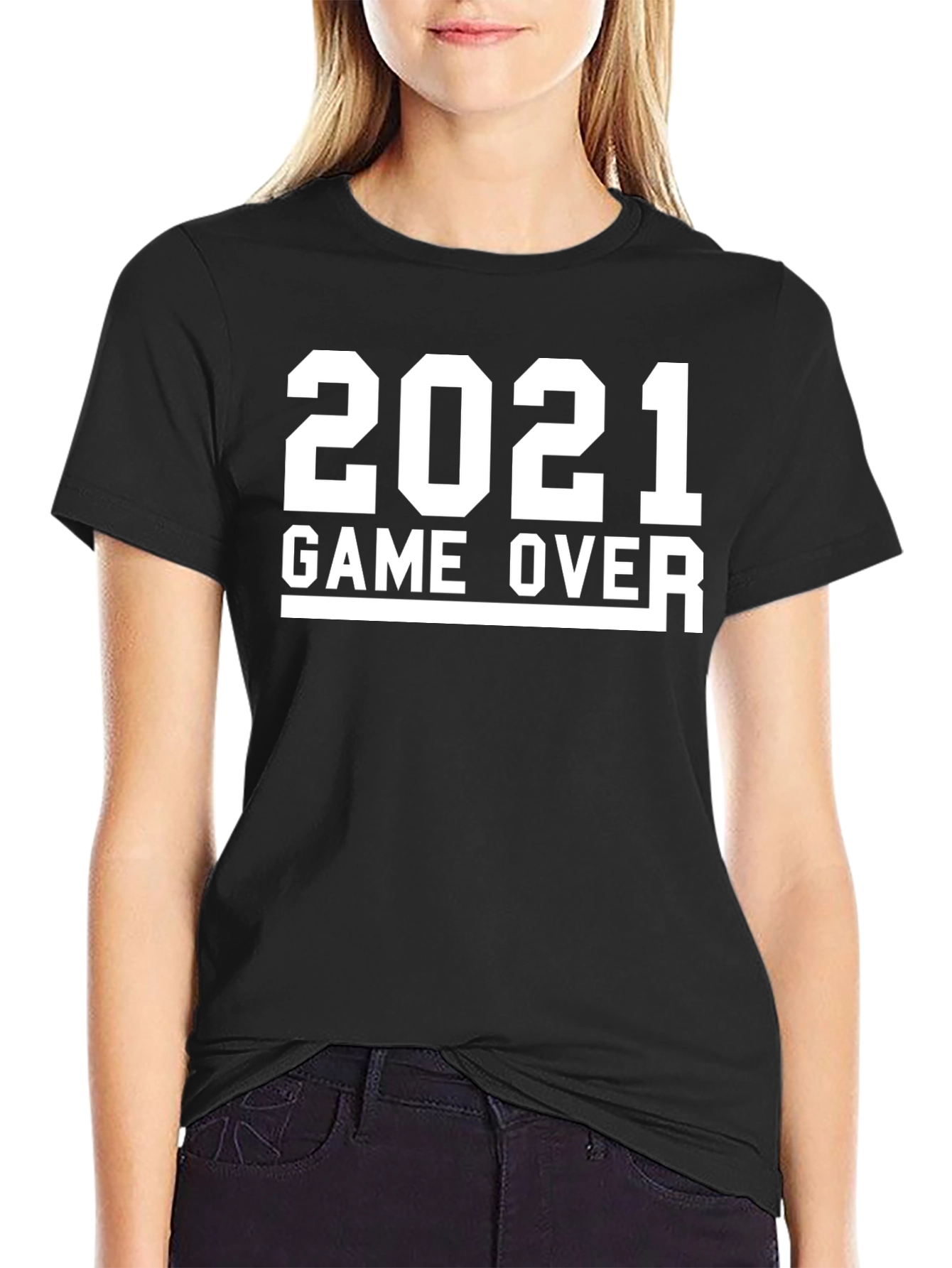 2021 Game Over Black T-Shirt