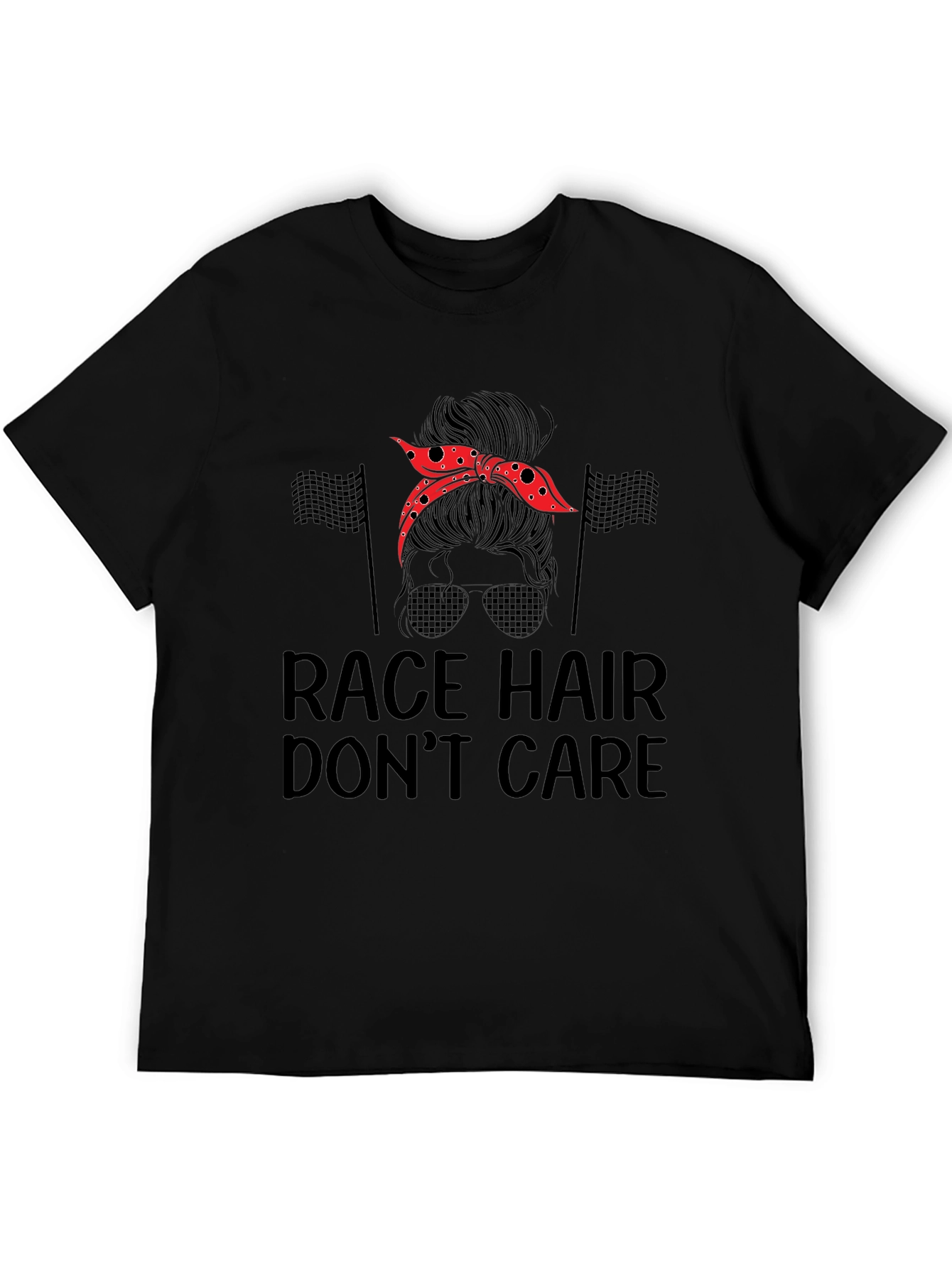 Race Hair Dont Care Graphic Tee