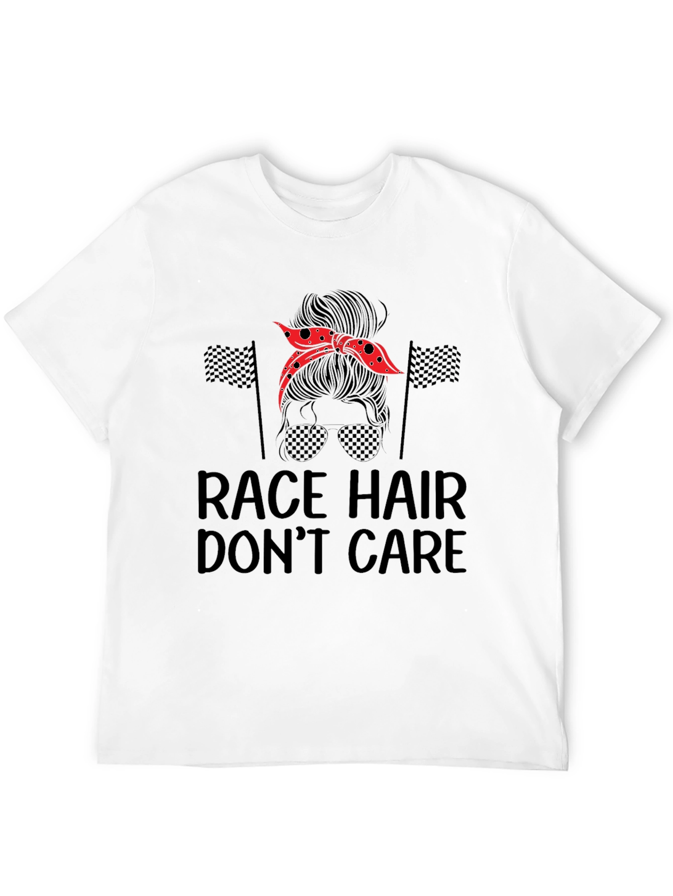 Race Hair Dont Care Graphic Tee