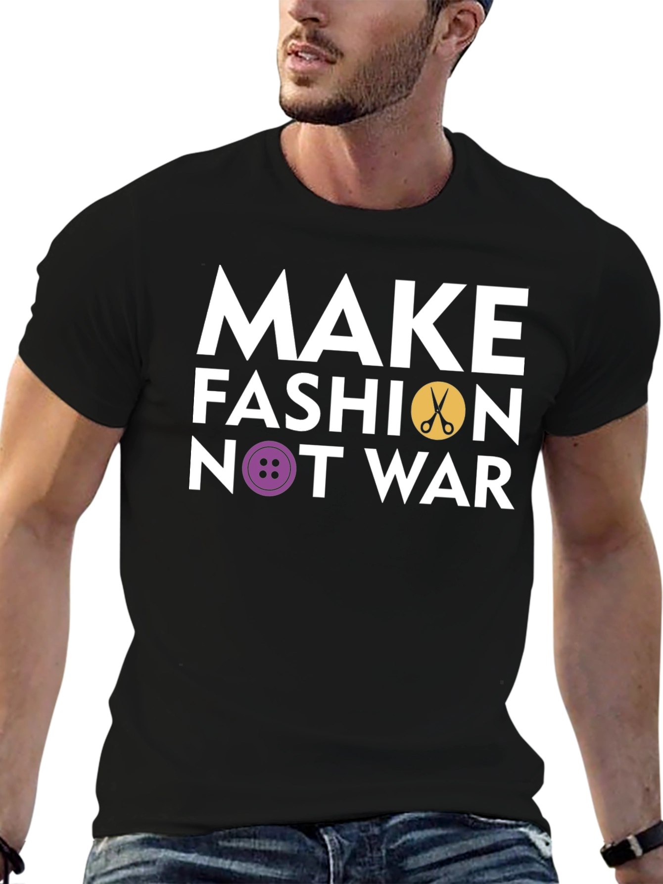 Make Fashion Not War Graphic T-Shirt
