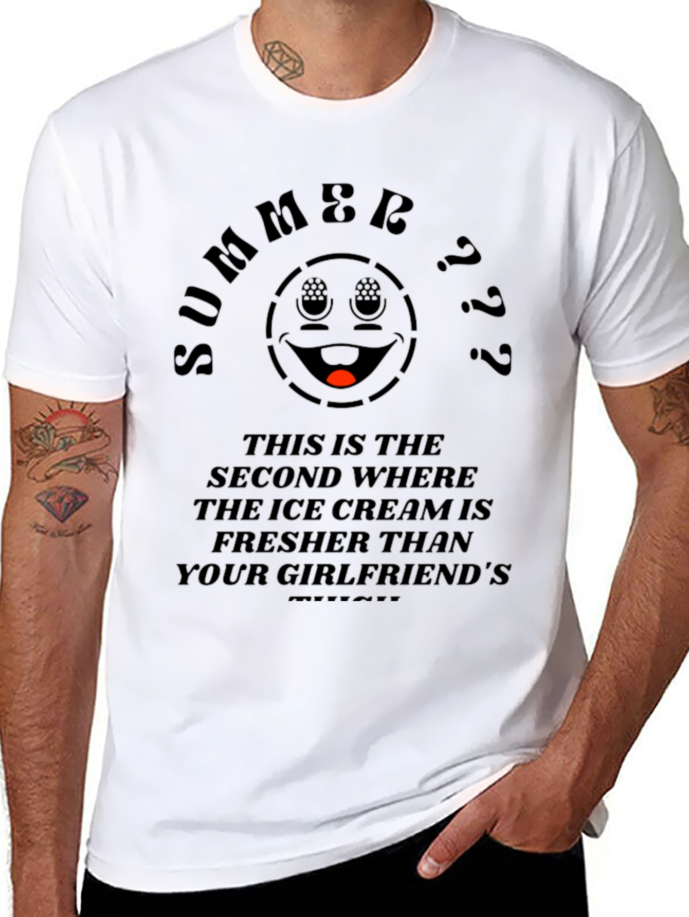 Summer Ice Cream Humor Graphic Tee