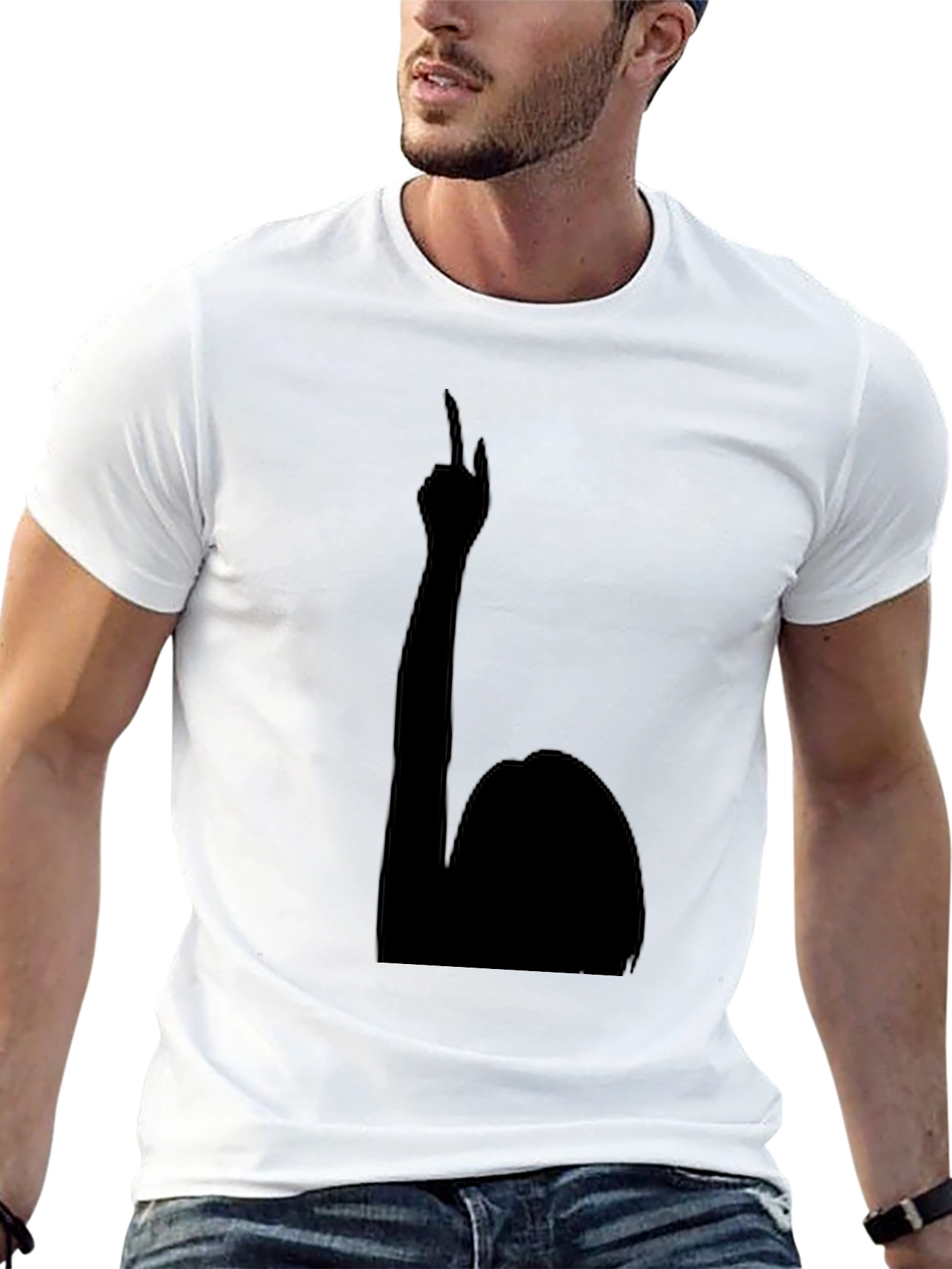 Silhouette T-Shirt - Raising Hand