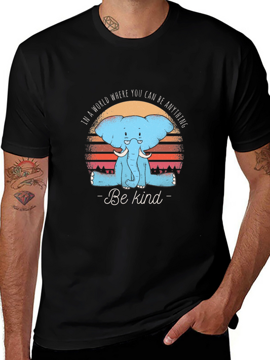 Be Kind Elephant Graphic T-Shirt