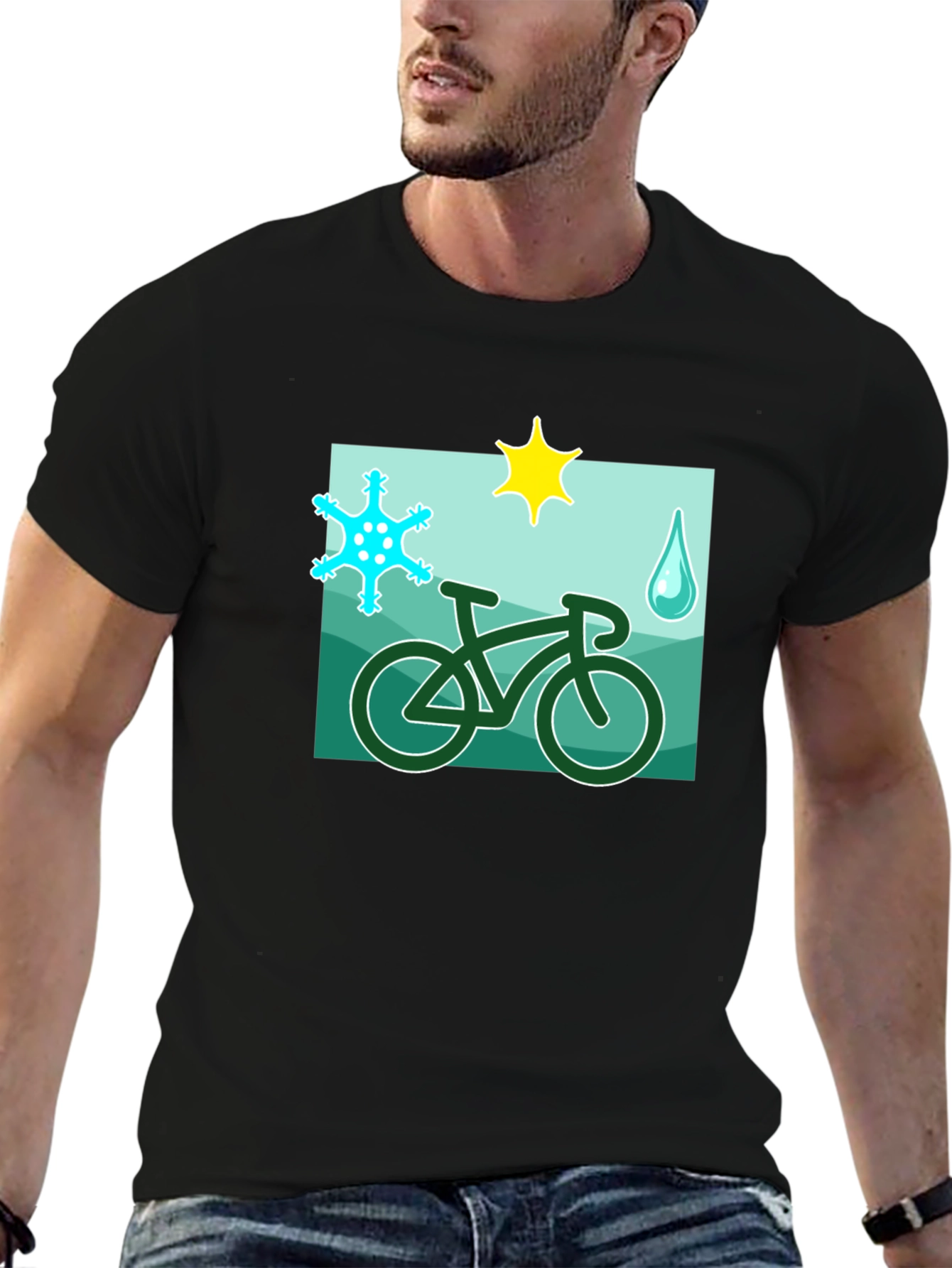 Weather Cycling T-Shirt - Ride in Any Condition!
