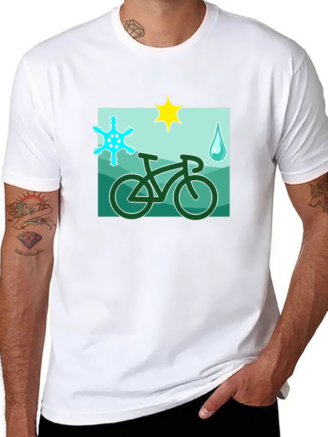 Weather Cycling T-Shirt - Ride in Any Condition!