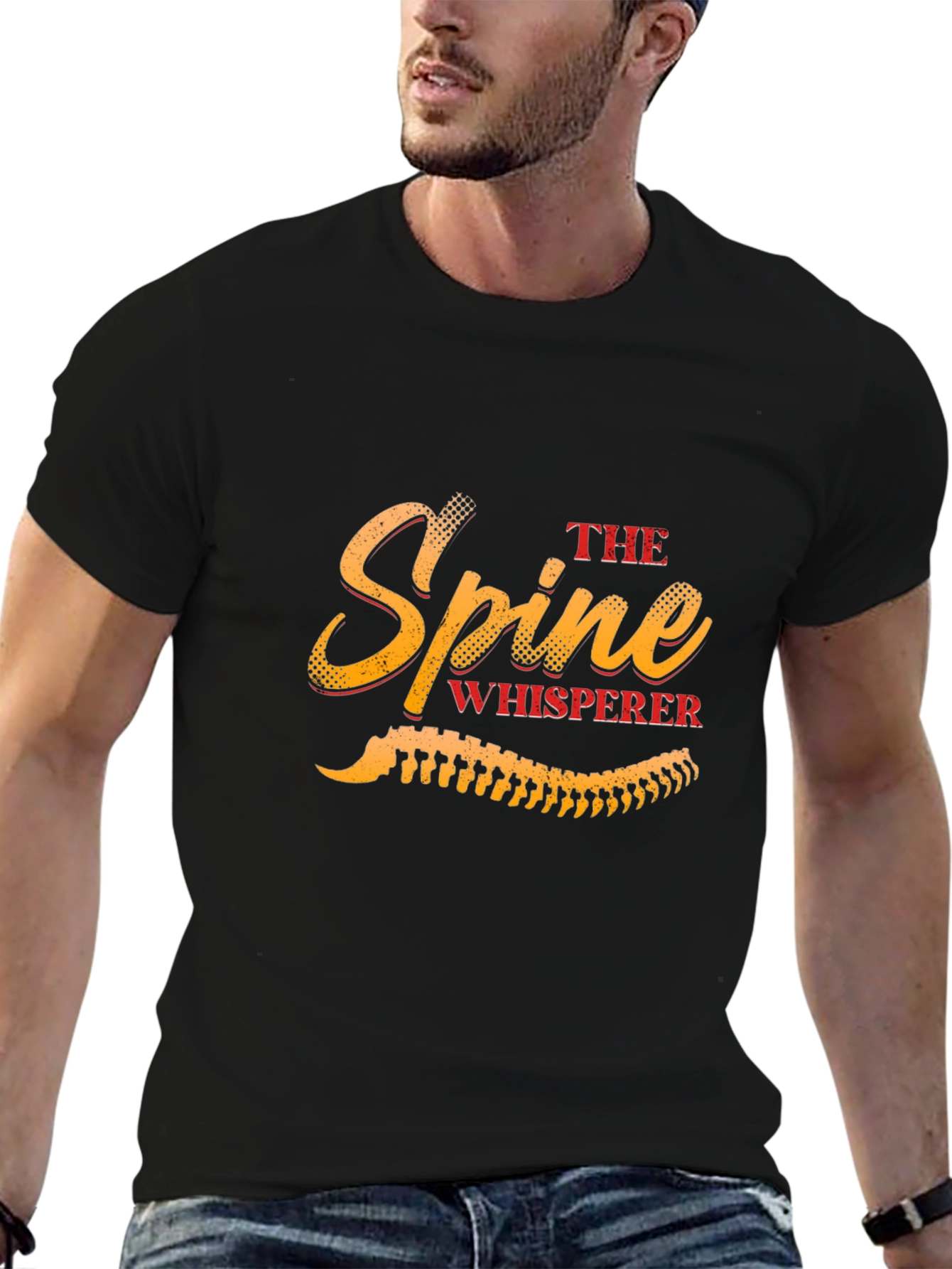 The Spine Whisperer T-Shirt - Black