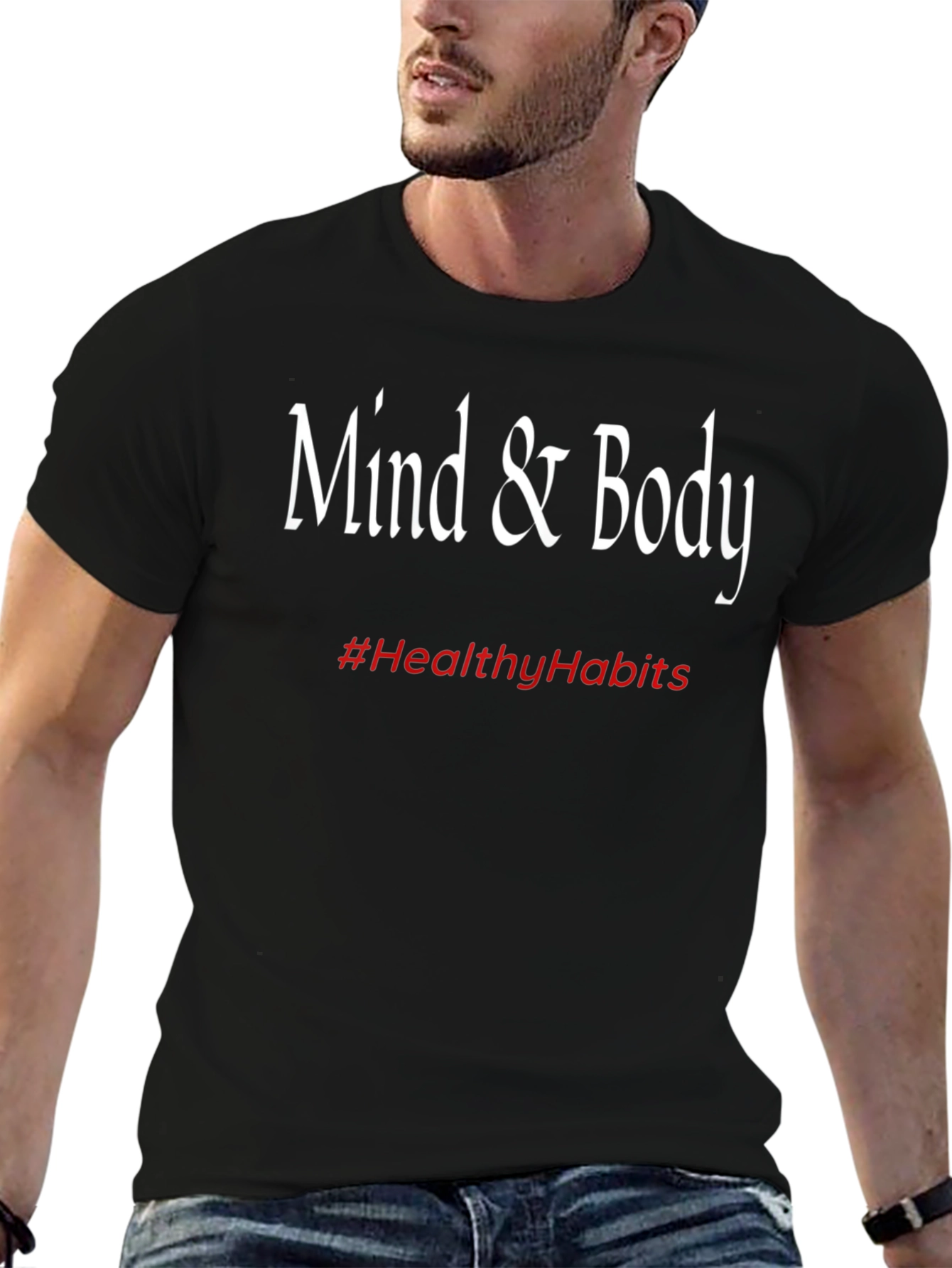 Mind & Body Tee - Healthy Habits Black T-Shirt