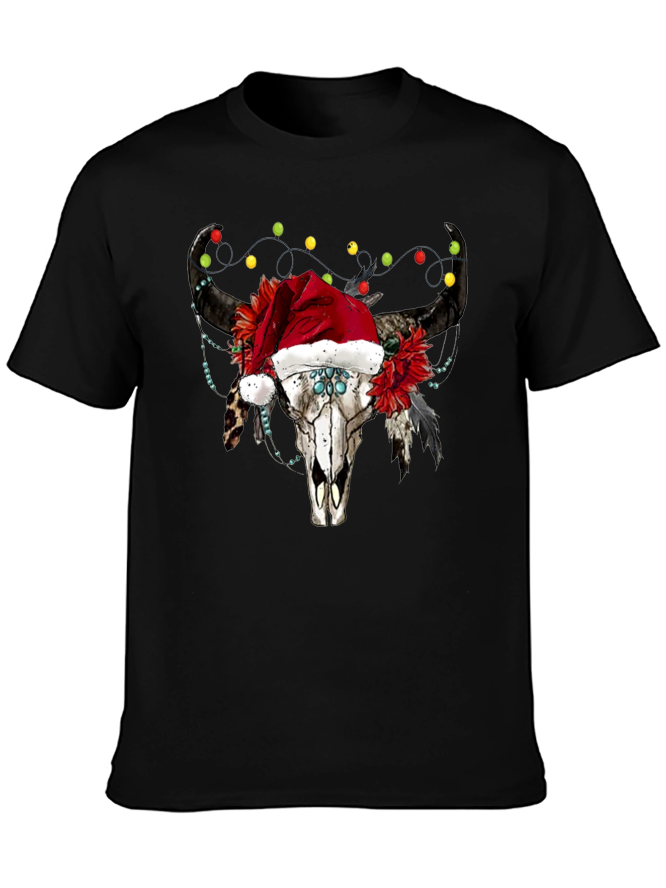 Bull Skull Christmas Tee