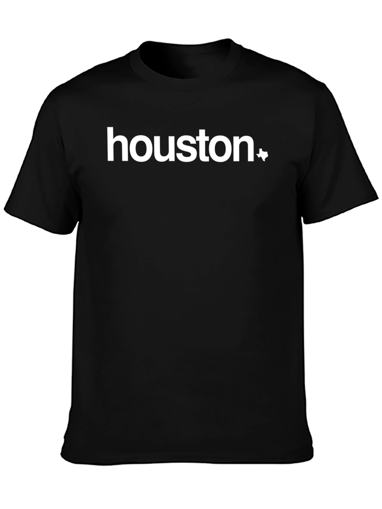 Houston TX Graphic T-Shirt - Black