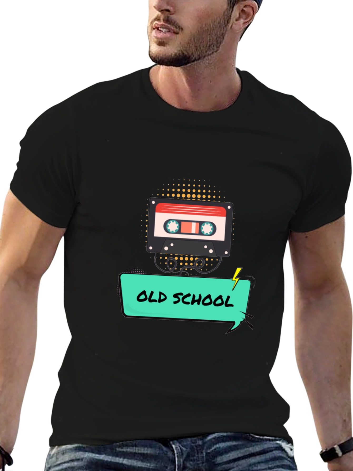 Retro Old School Cassette Tape Graphic T-Shirt