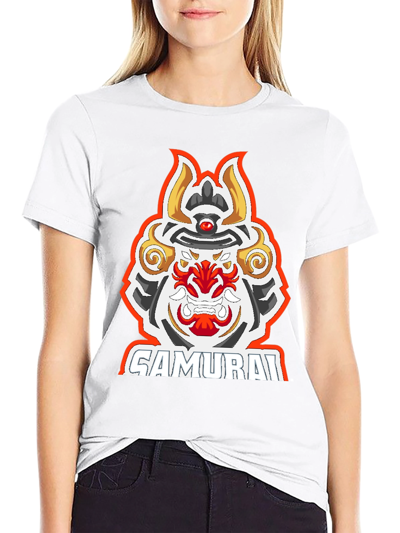 Samurai Graphic Tee - Mens Black T-Shirt