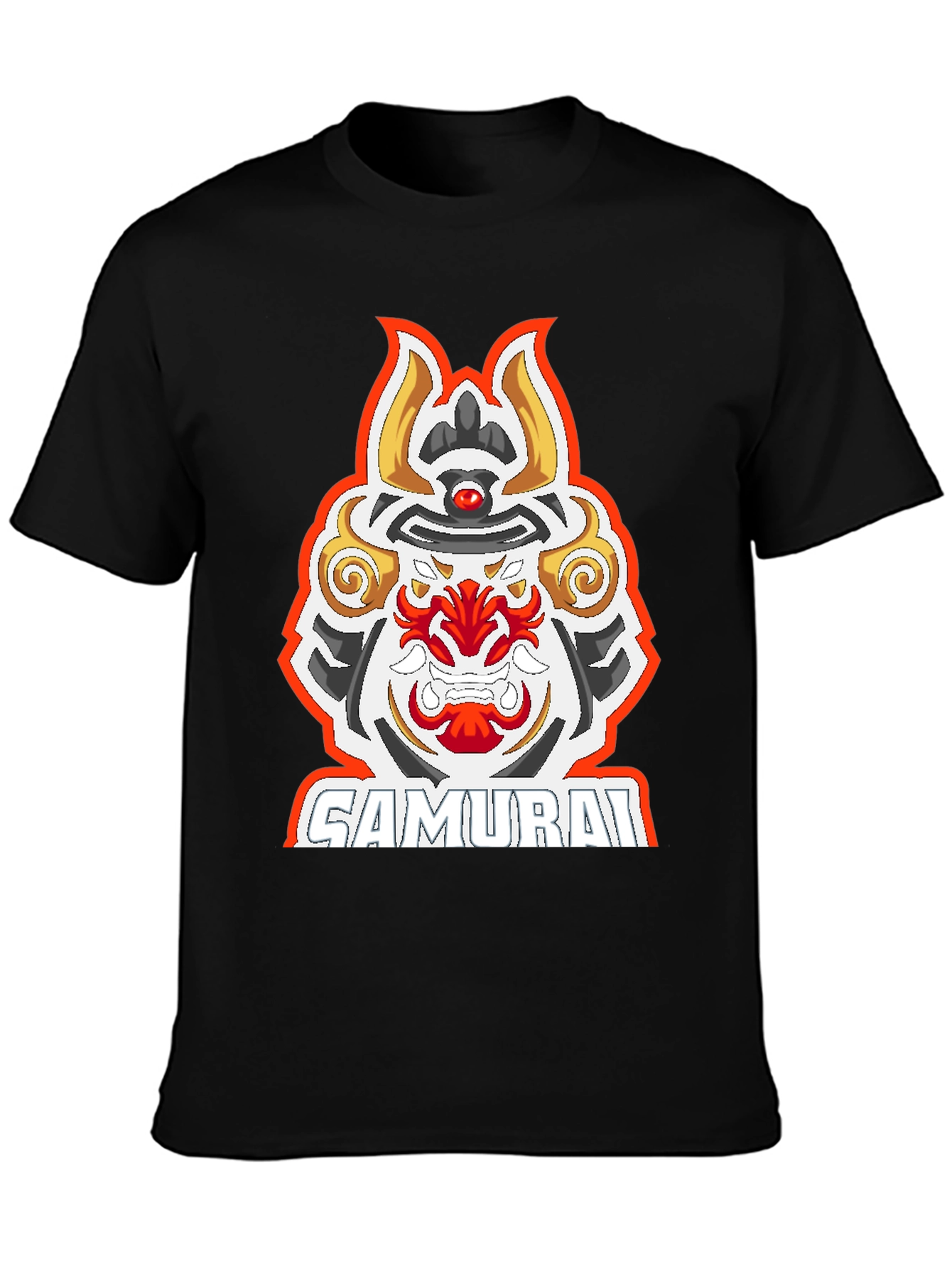 Samurai Graphic Tee - Mens Black T-Shirt