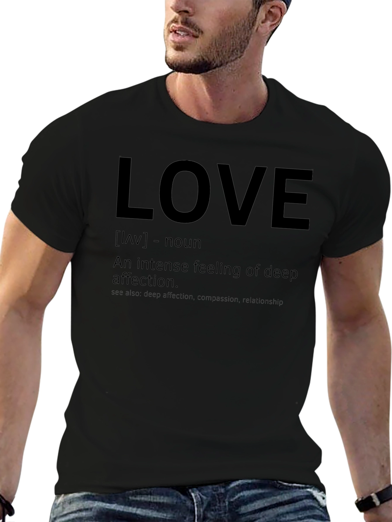 LOVE Definition Graphic Tee - Soft Cotton Casual T-Shirt