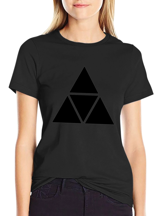 Black Triforce Graphic Tee - Zelda Inspired Design
