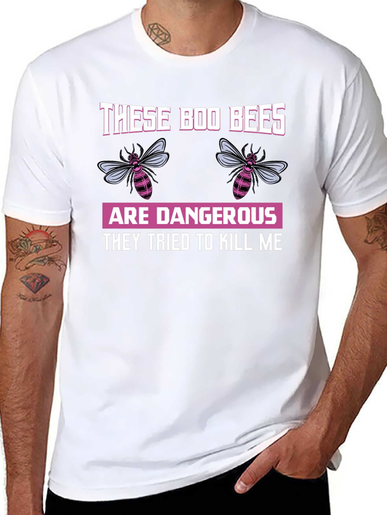Boo Bees T-Shirt - Funny Halloween Bee Design