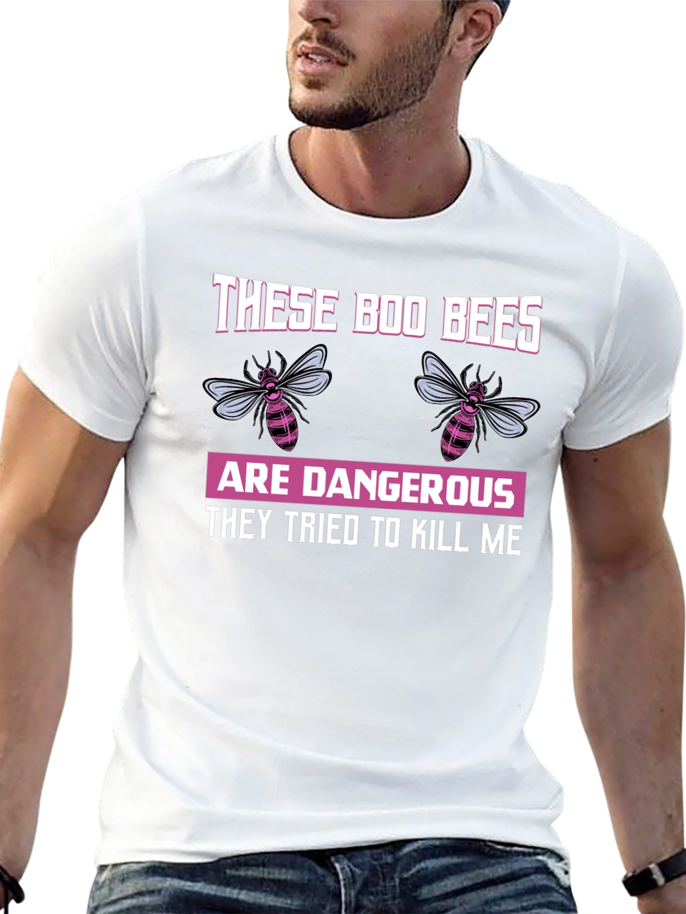 Boo Bees T-Shirt - Funny Halloween Bee Design
