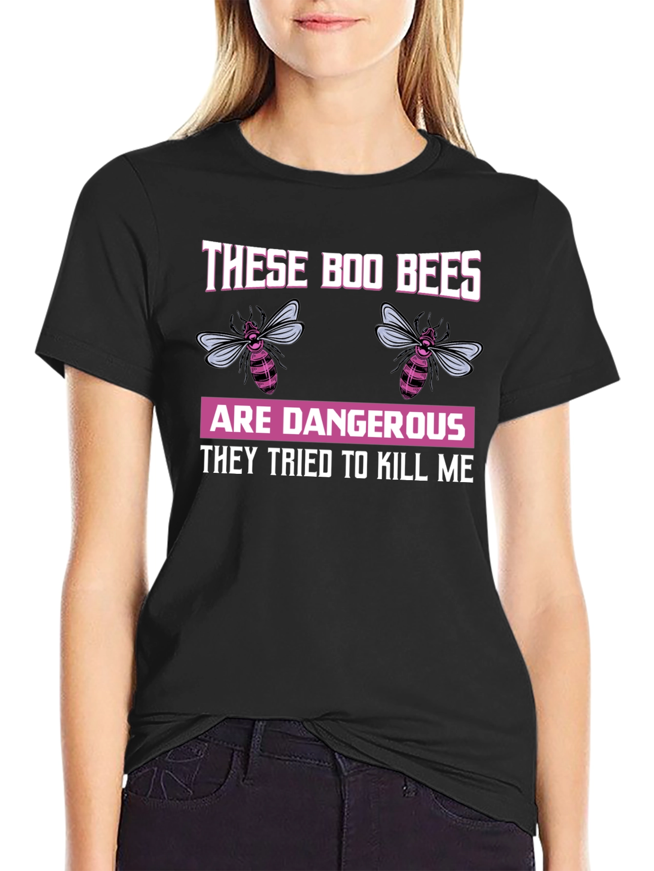 Boo Bees T-Shirt - Funny Halloween Bee Design