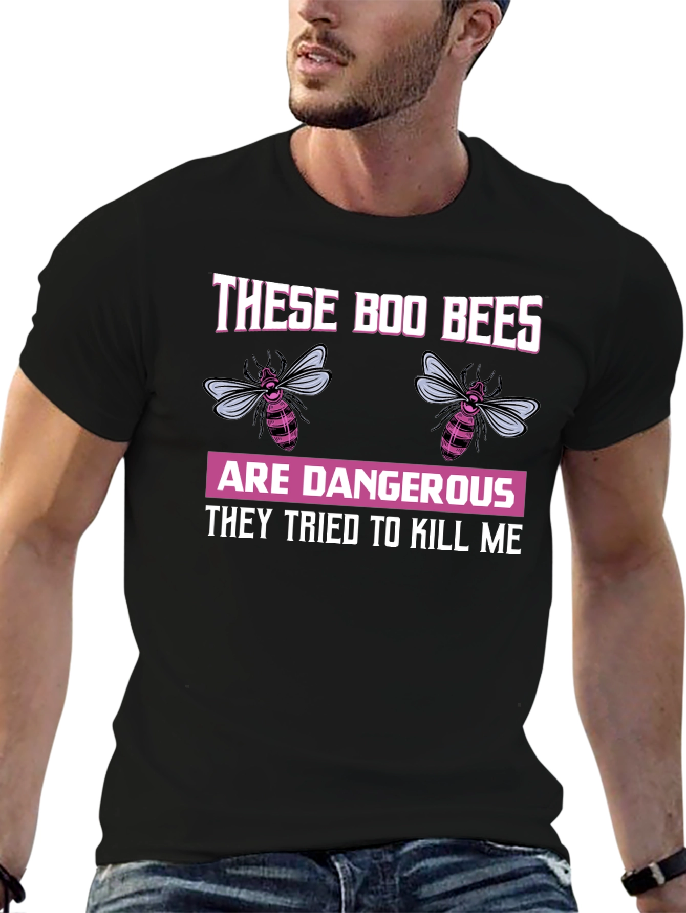 Boo Bees T-Shirt - Funny Halloween Bee Design