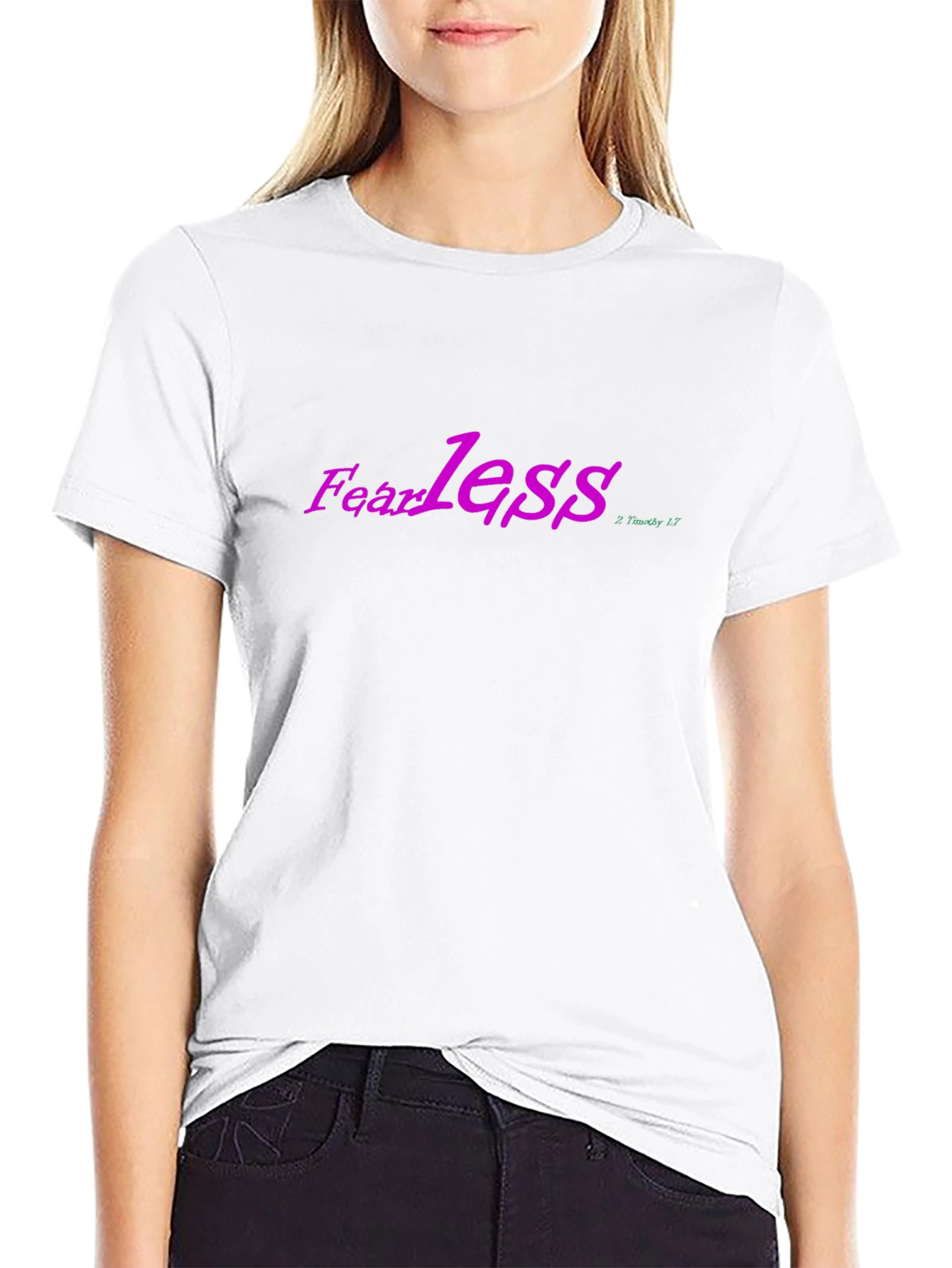 Fearless Graphic Tee - Motivational Black T-Shirt