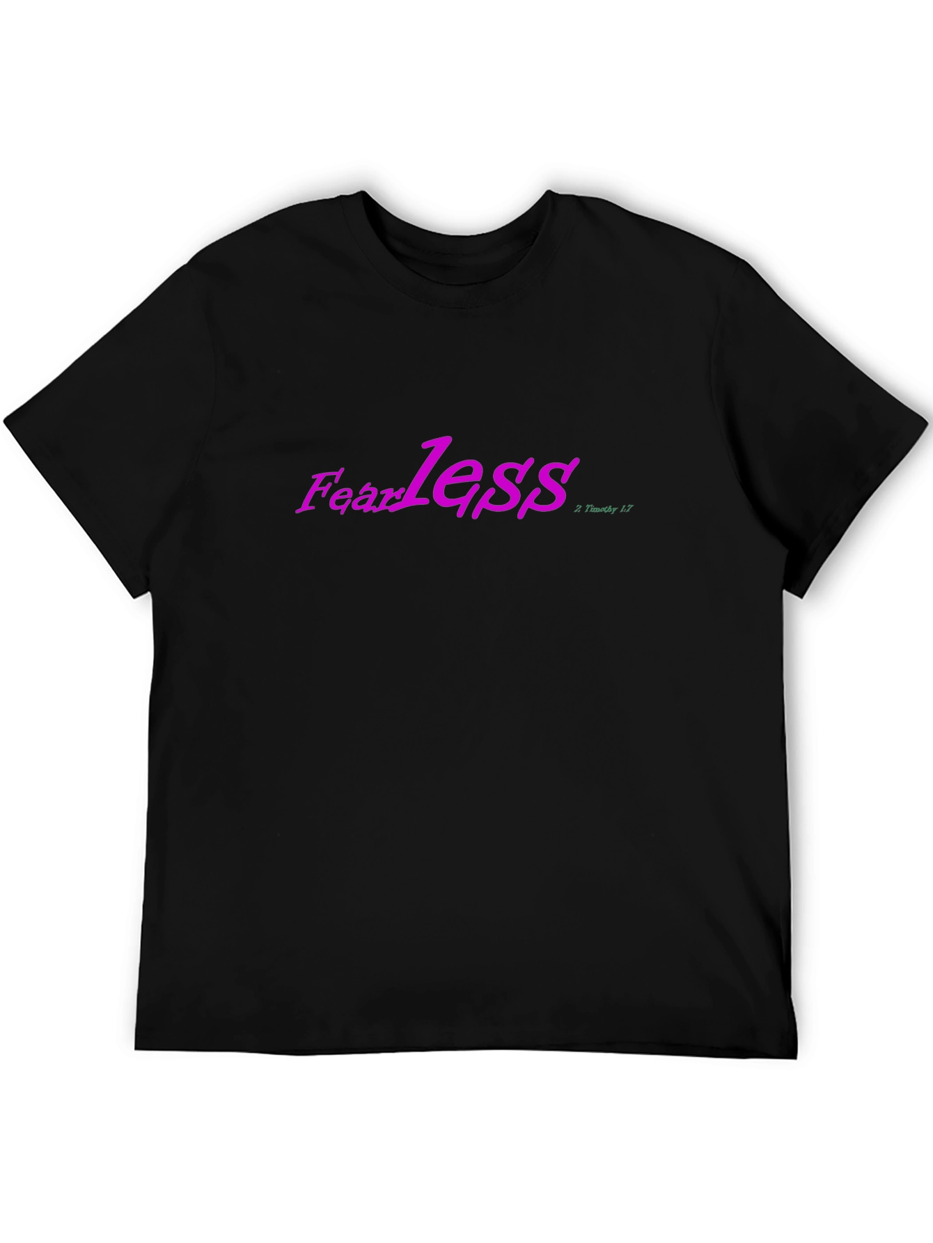 Fearless Graphic Tee - Motivational Black T-Shirt