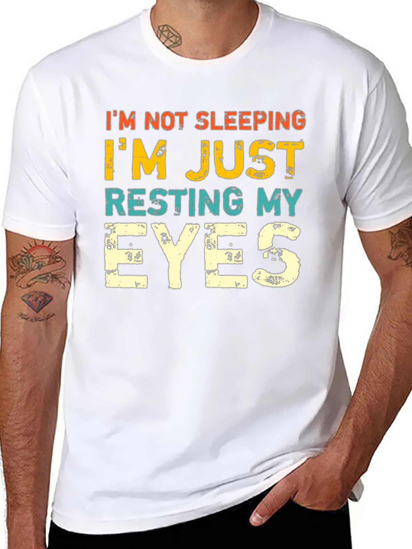 Resting My Eyes Funny Graphic Tee